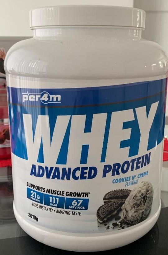 Fotografie - Whey Advanced Protein Cookies n Creme Per4m