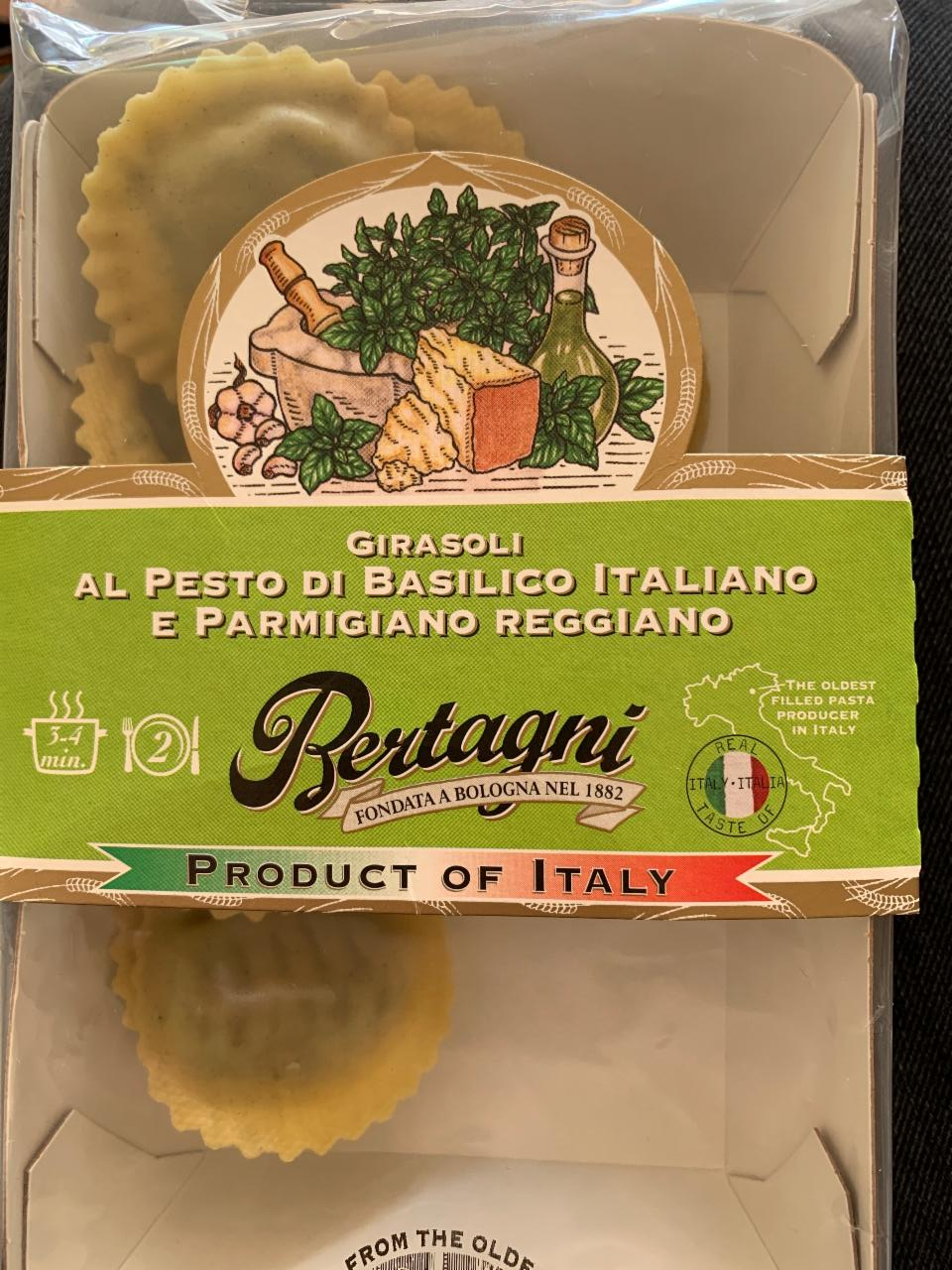 Fotografie - Girasoli Al Pesto di Basilico Italiano e Parmigiano Reggiano Berrtagni
