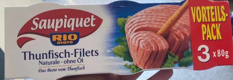 Fotografie - Thunfisch-Filets Naturale ohne Öl Saupiquet