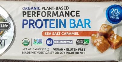 Fotografie - Organic Plant-Based Performance Protein Bar Sea Salt Caramel Garden of Life