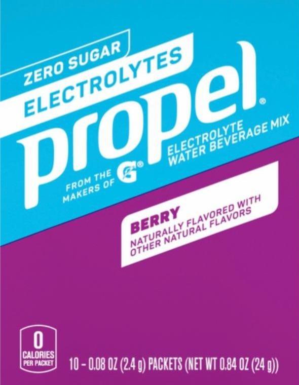 Fotografie - Electrolyte Water Beverage Berry Zero Sugar Propel