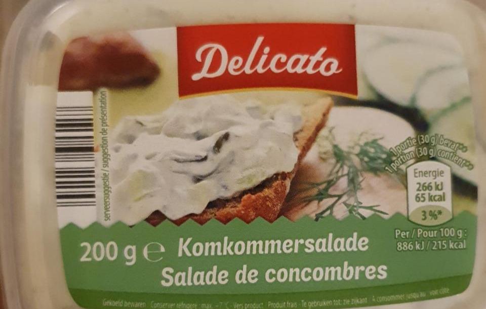 Fotografie - salade de concombres Delicato