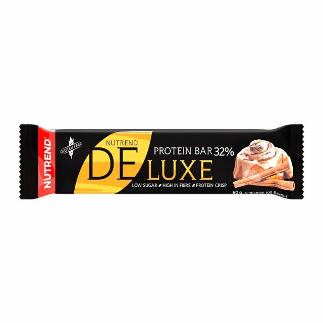 Fotografie - Deluxe protein bar 32% cinnamon roll (skořicový šnek v mléčné čokoládě) Nutrend