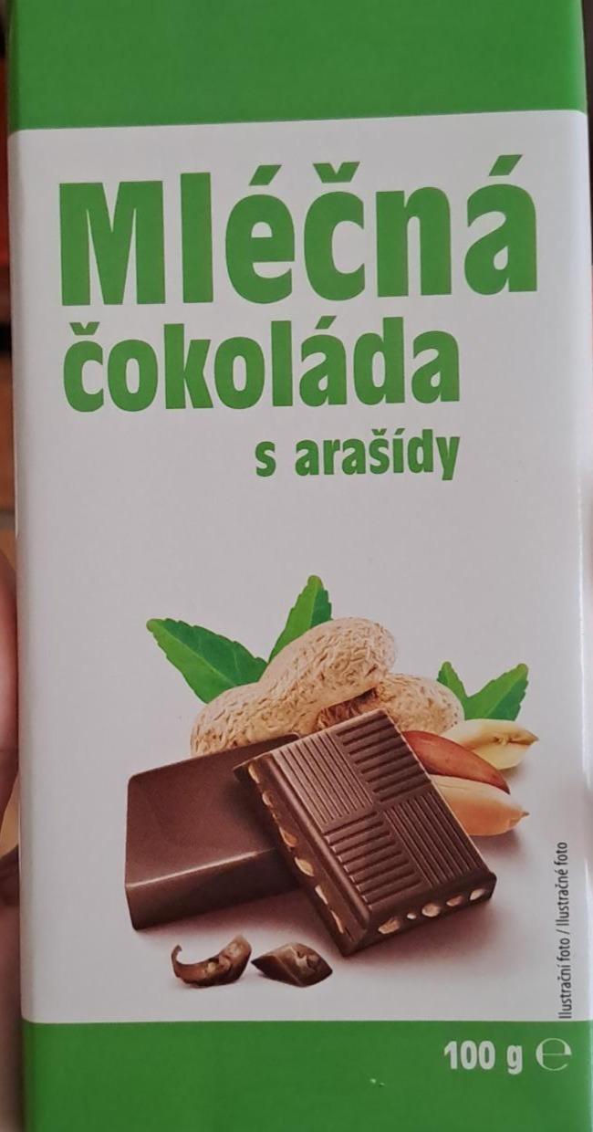 Fotografie - Mléčná čokoláda s arašídy Millano