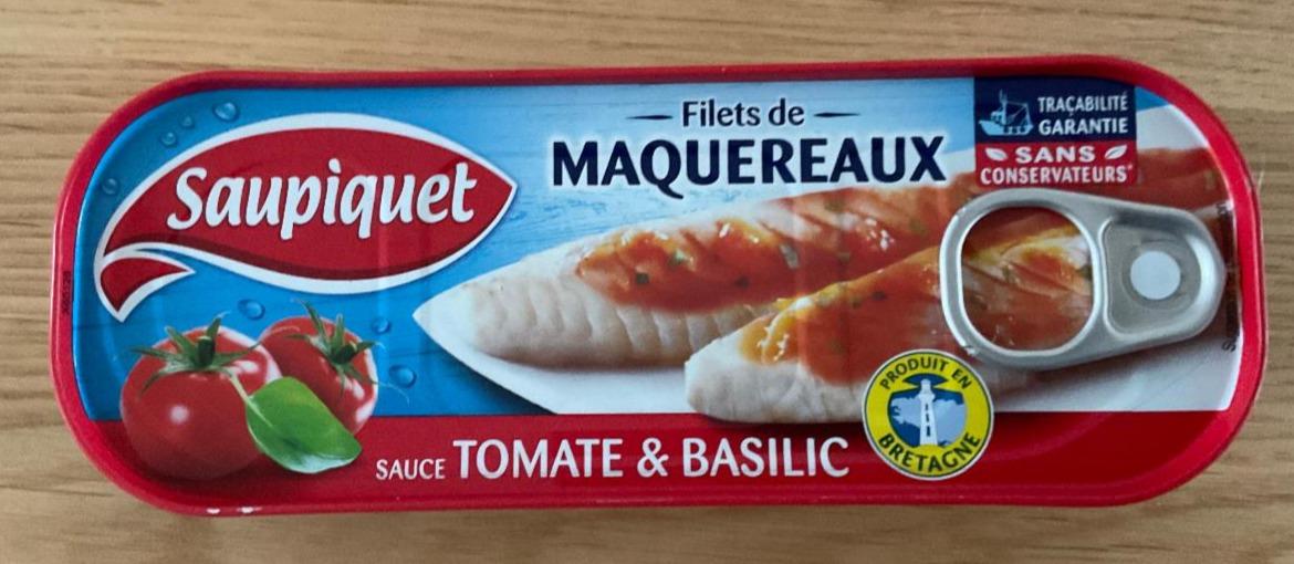Fotografie - Filets de Maquereaux sauce tomate & basilic Saupiquet