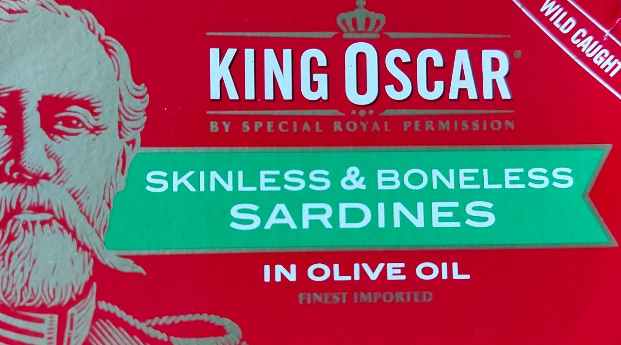 Fotografie - Skinless & Boneless Sardines in olive oil King Oscar