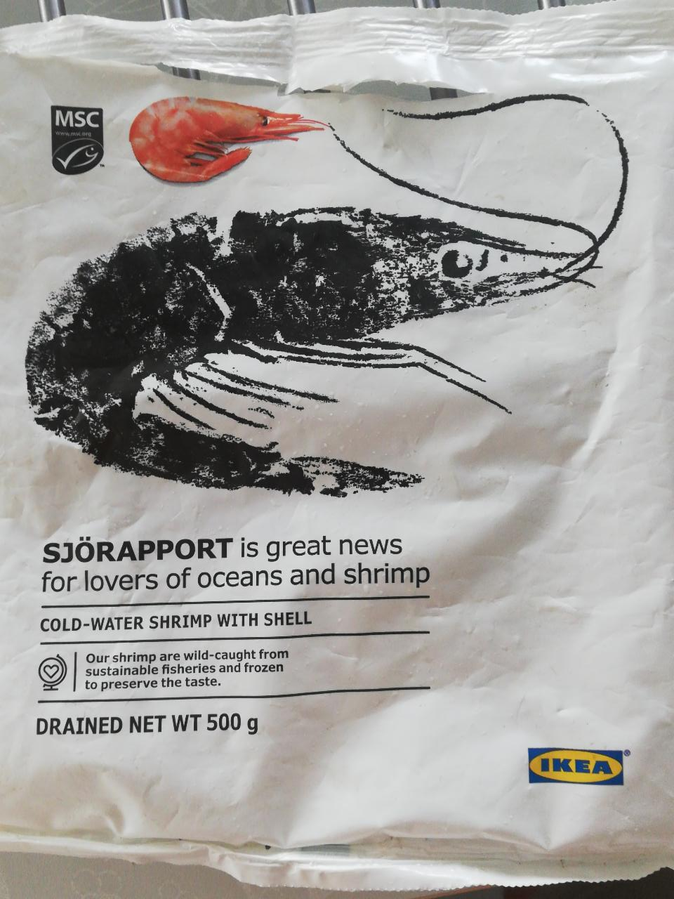 Fotografie - Krevety severní neloupané, vařené Ikea