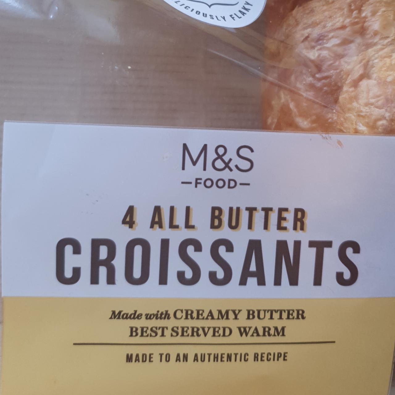 Fotografie - 4 All Butter Croissants M&S Food