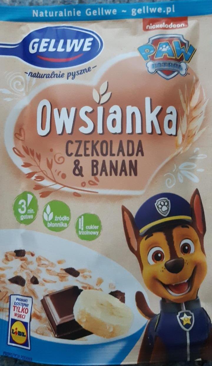 Fotografie - Owsianka czekolada & banan Gellwe