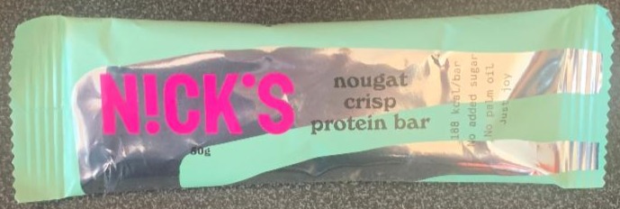 Fotografie - Nougat crisp protein bar N!ck's