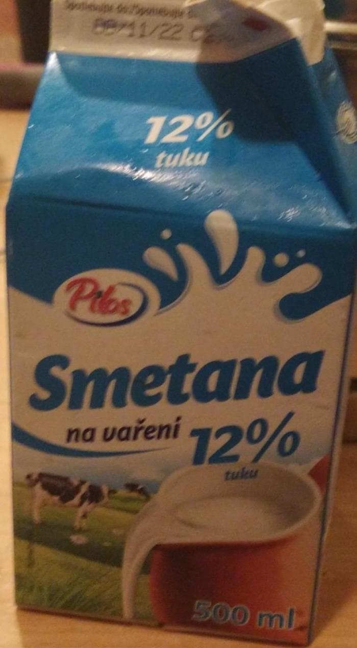 Fotografie - Smetana na vaření 12 % tuku Pilos