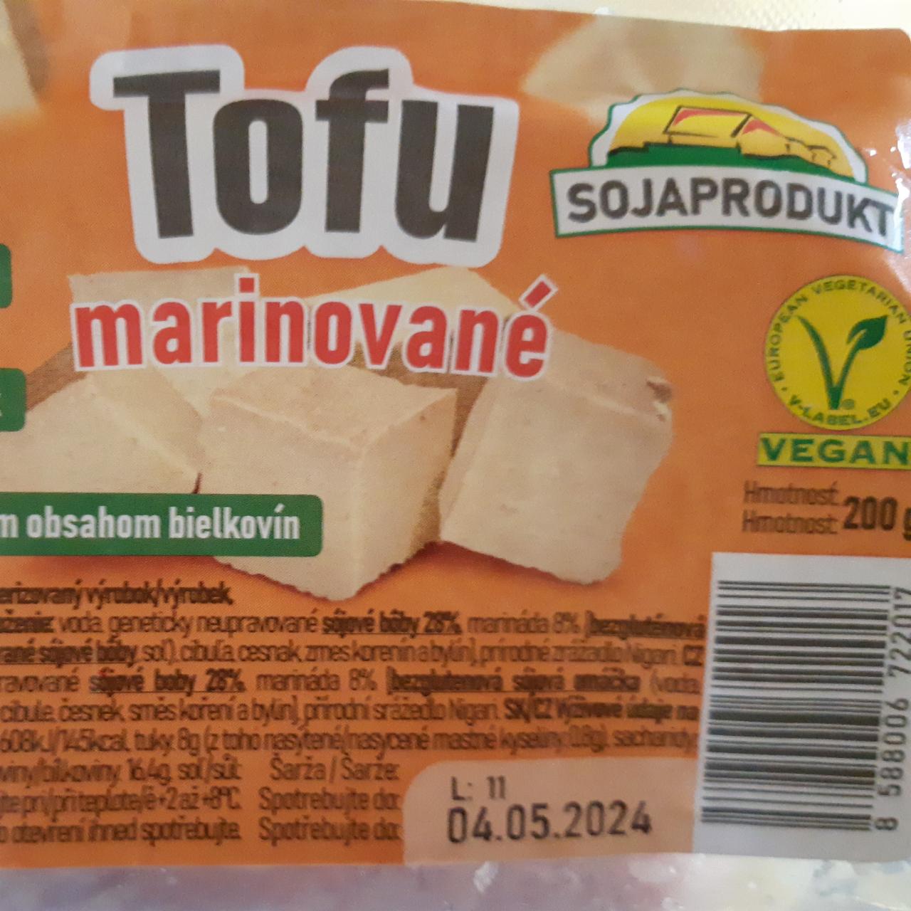 Fotografie - Tofu marinované Sojaprodukt