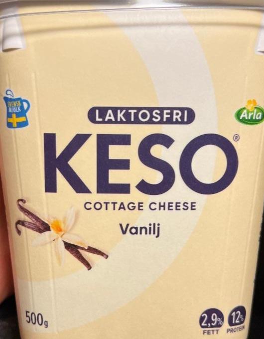 Fotografie - Keso cottage cheese vanilka laktosfri Arla