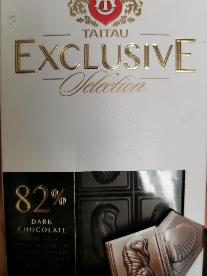 Fotografie - hořká čokoláda Exclusive 82% Taitau