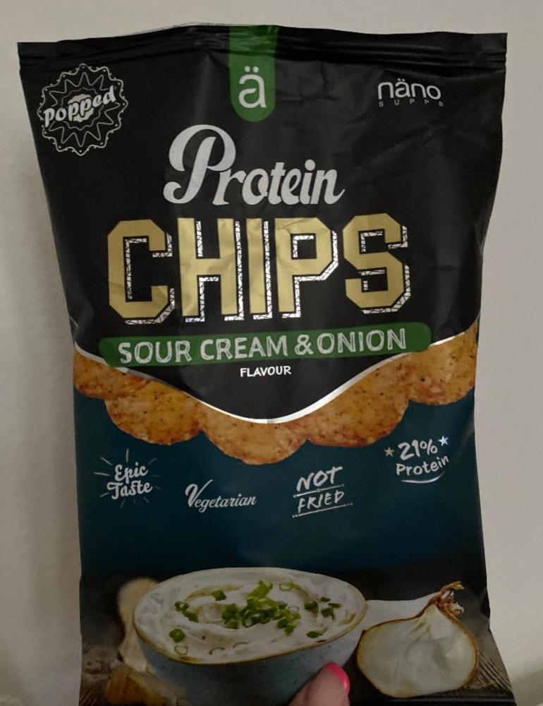 Fotografie - Protein Chips Sour Cream & Onion Näno supps