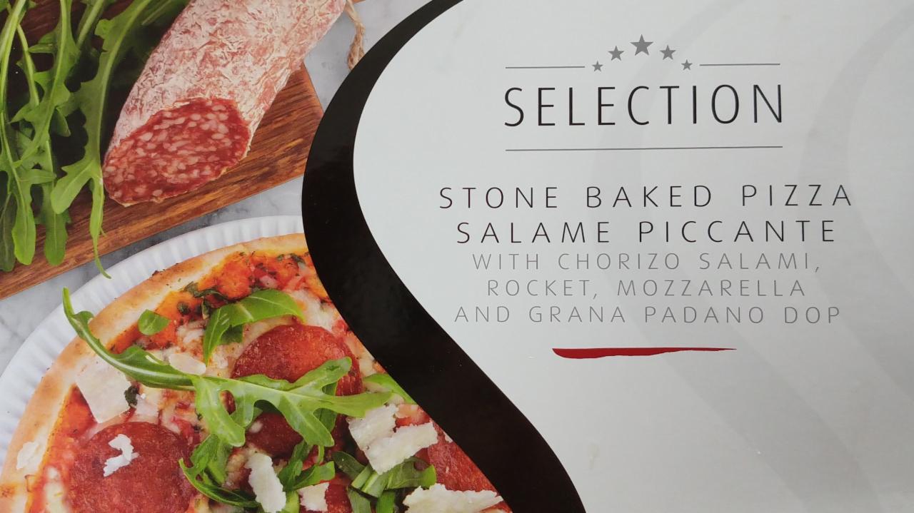 Fotografie - Stone baked pizza salame piccante Lidl selection