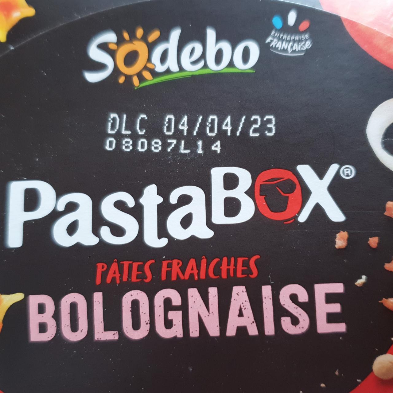 Fotografie - PastaBOX Bolognaise Sodebo