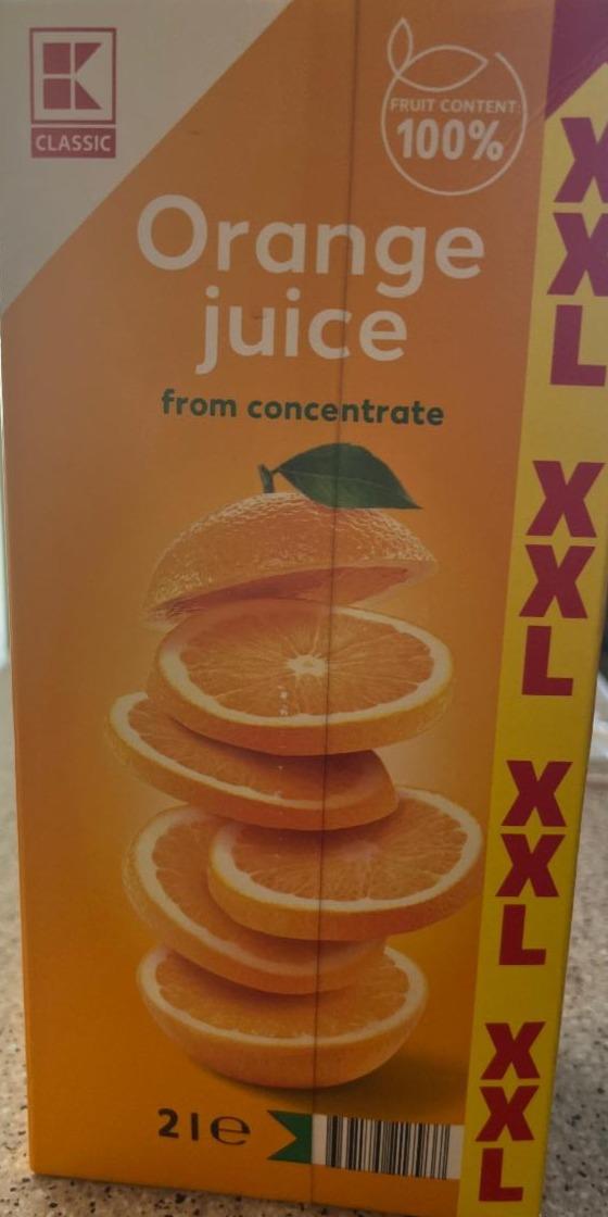 Fotografie - Orange juice from concentrate 100% K-Classic