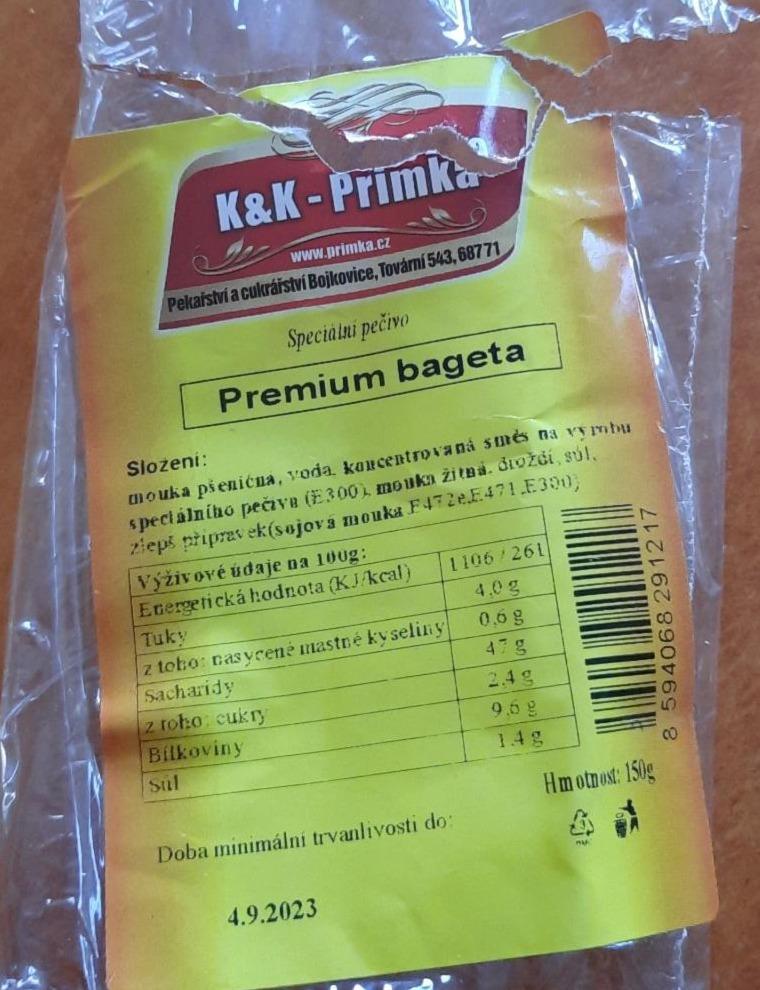 Fotografie - Premium bageta K&K - Primka
