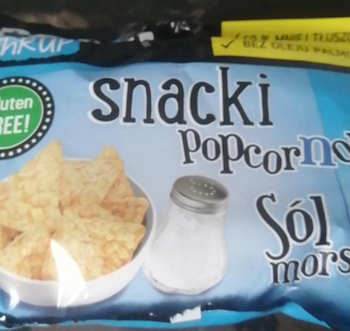 Fotografie - pop’n chrup snacki popcornowe sol morska Sante