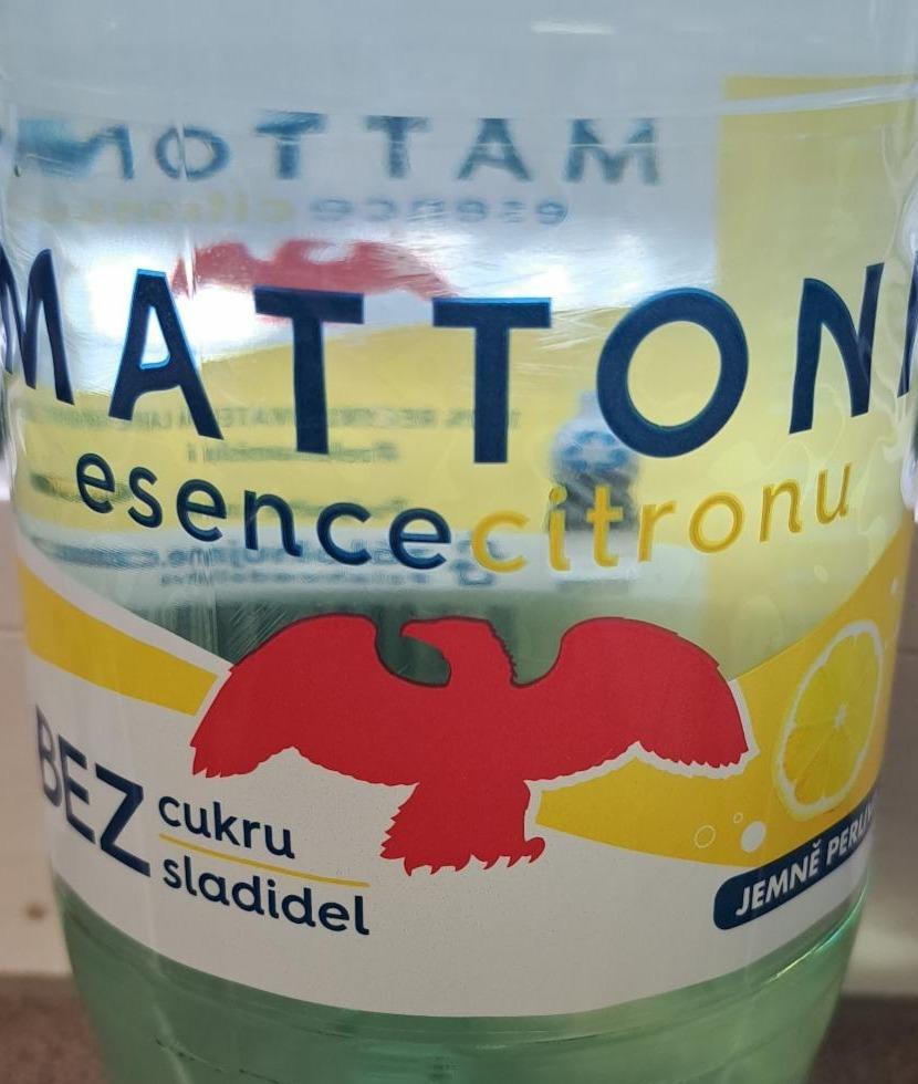 Fotografie - Mattoni esence citronu bez cukru a sladidel jemně perlivá