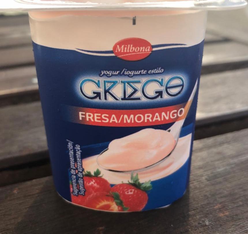 Fotografie - Yogurt Griego Fresa Milbona