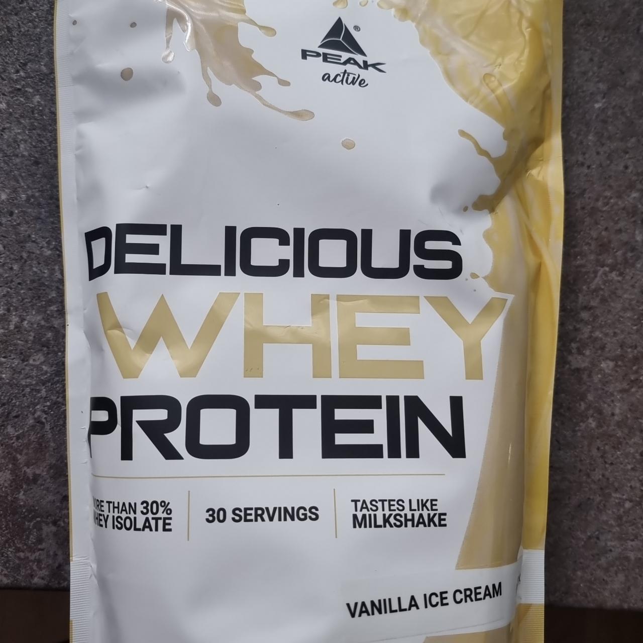 Fotografie - Delicious Whey Protein Vanilla Ice Cream Peak