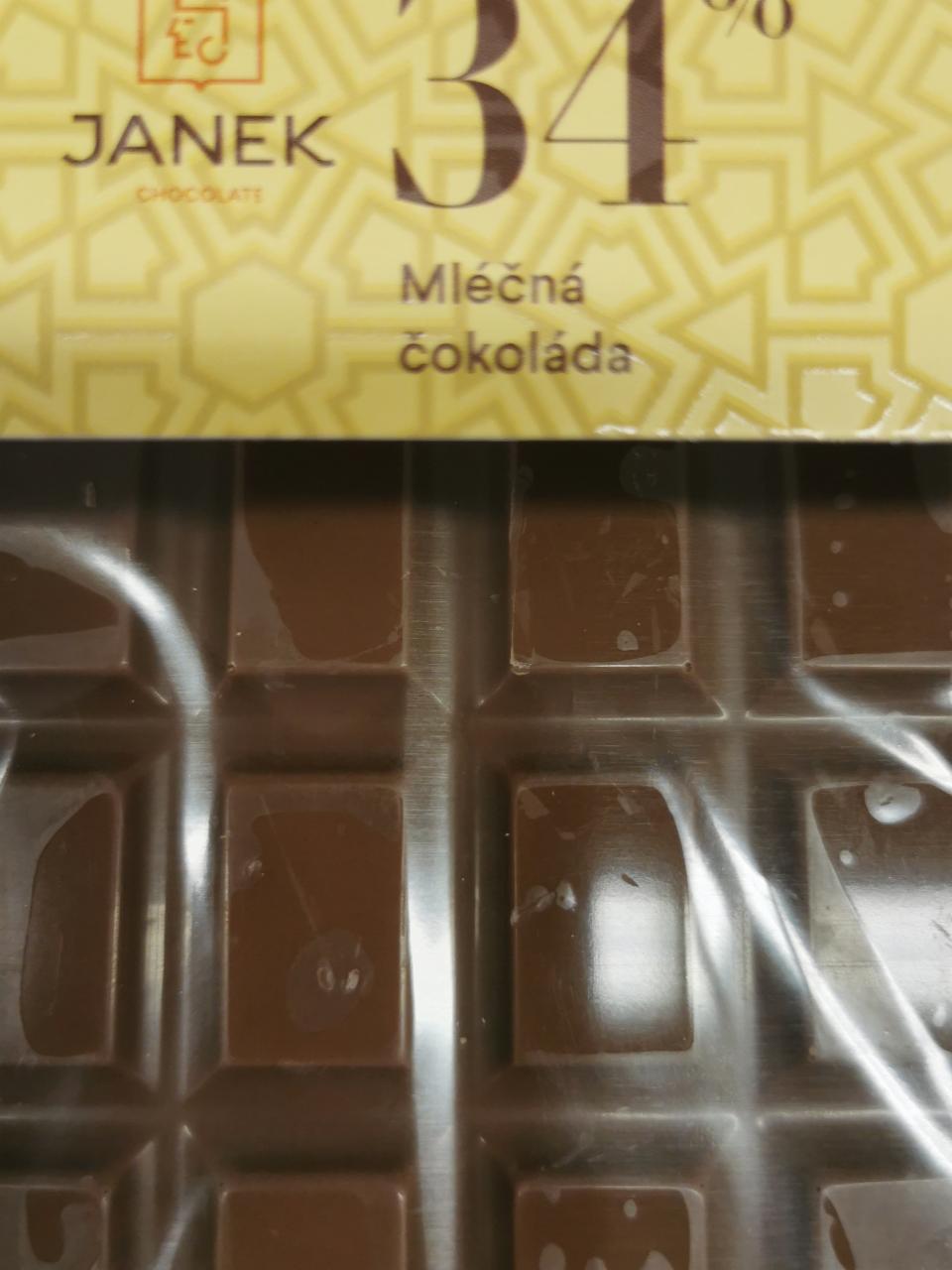 Fotografie - Mléčná čokoláda 34% Janek