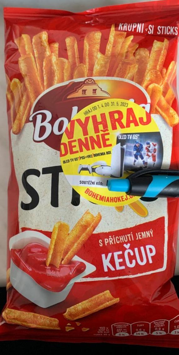 Fotografie - stixs příchuť kečup Bohemia