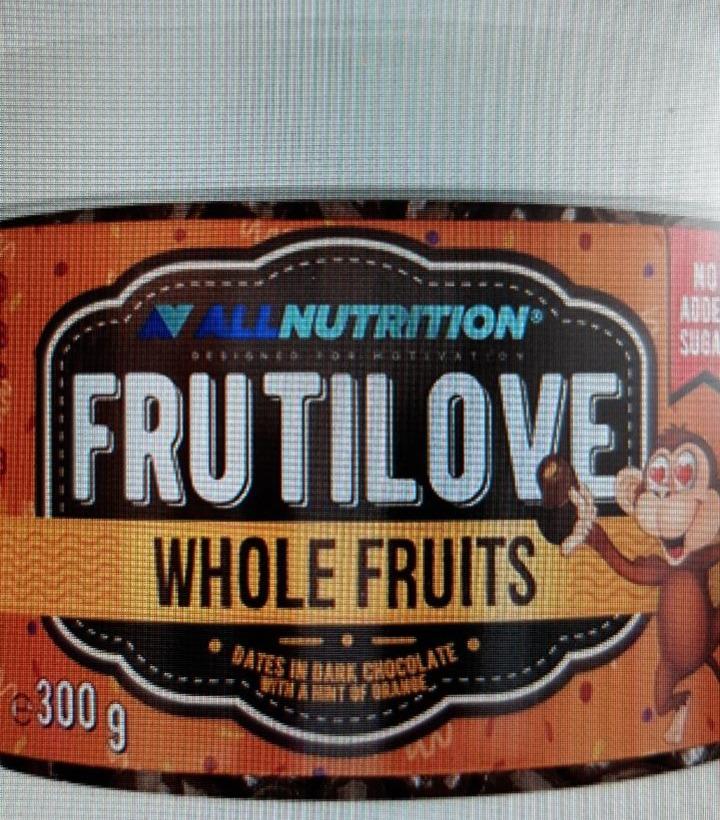 Fotografie - FrutiLove whole fruits Dates in dark chocolate with a hint of orange Allnutrition
