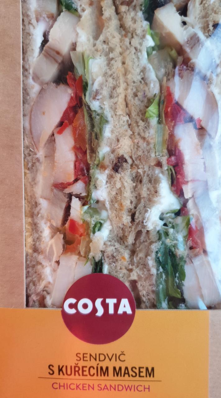 Fotografie - sendvič s kuřecím masem Costa
