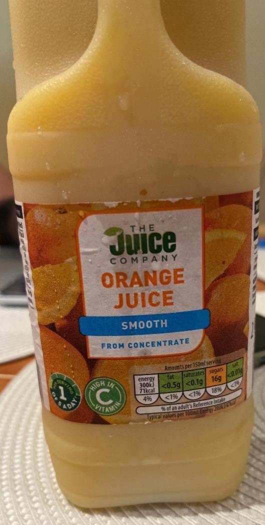 Fotografie - Orange Juice Smooth The Juice Company