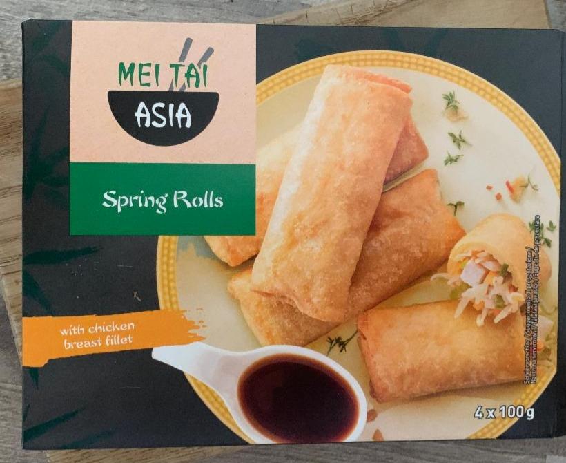 Fotografie - Spring Rolls with chicken breast fillet Mei Tai Asia