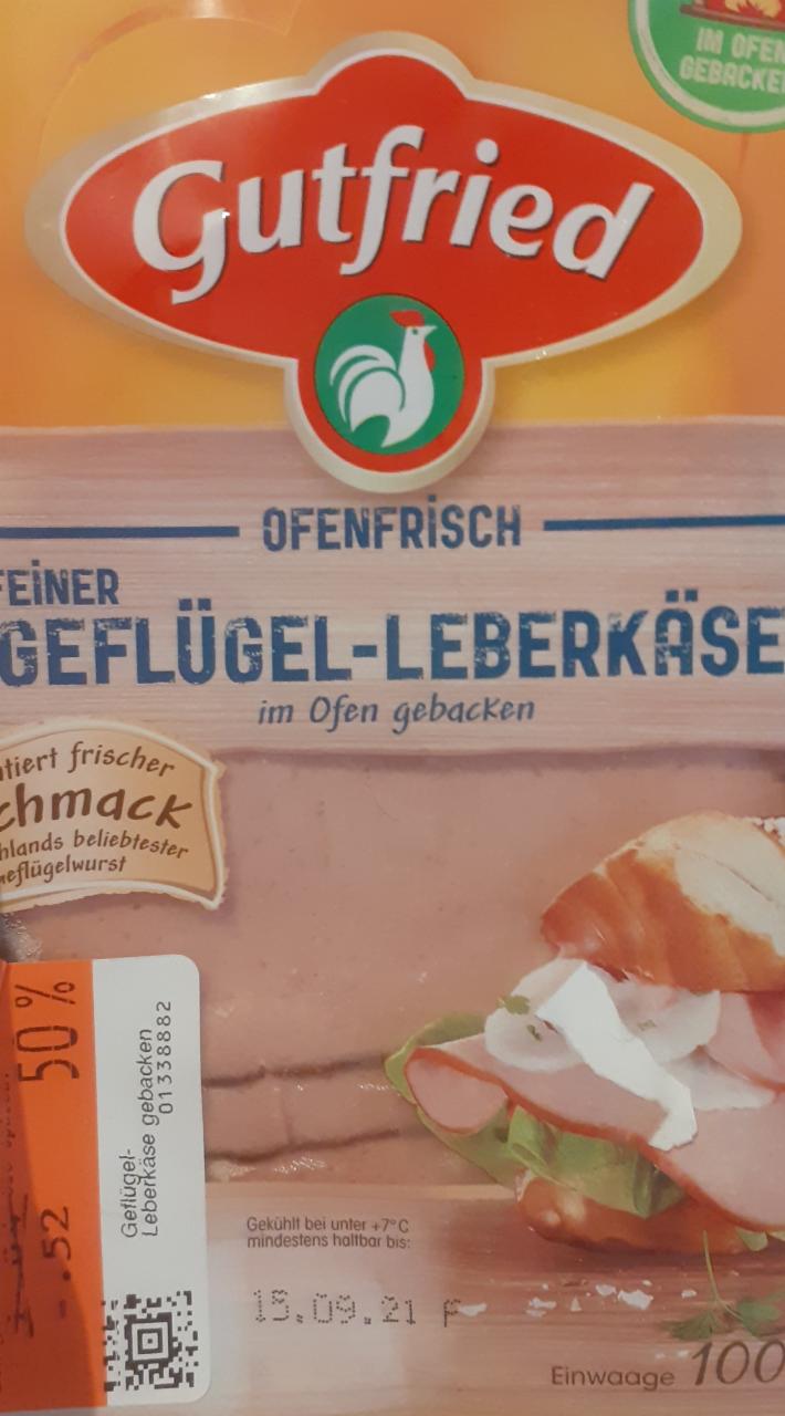 Fotografie - Feiner Geflügel-Leberkäse im Ofen gebacken Gutfried