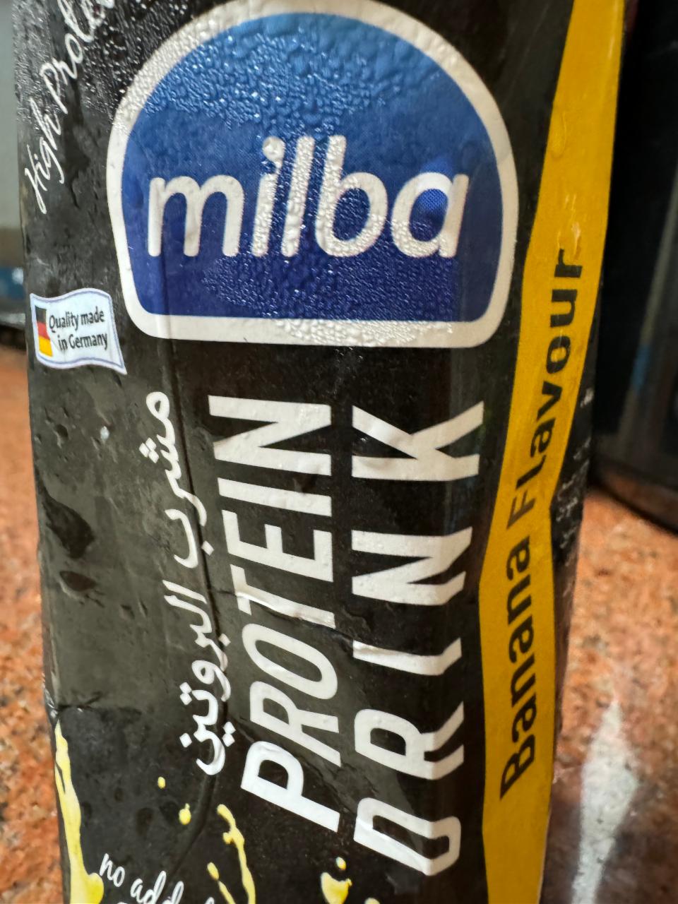 Fotografie - Protein drink Banana Flavour Milba