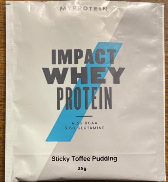 Fotografie - Impact WHEY protein Sticky Toffee Pudding Myprotein