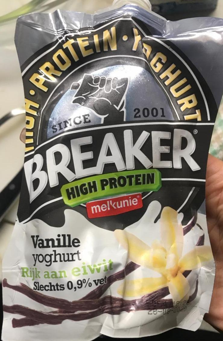 Fotografie - Breaker high protein vanille joghurt Melkunie