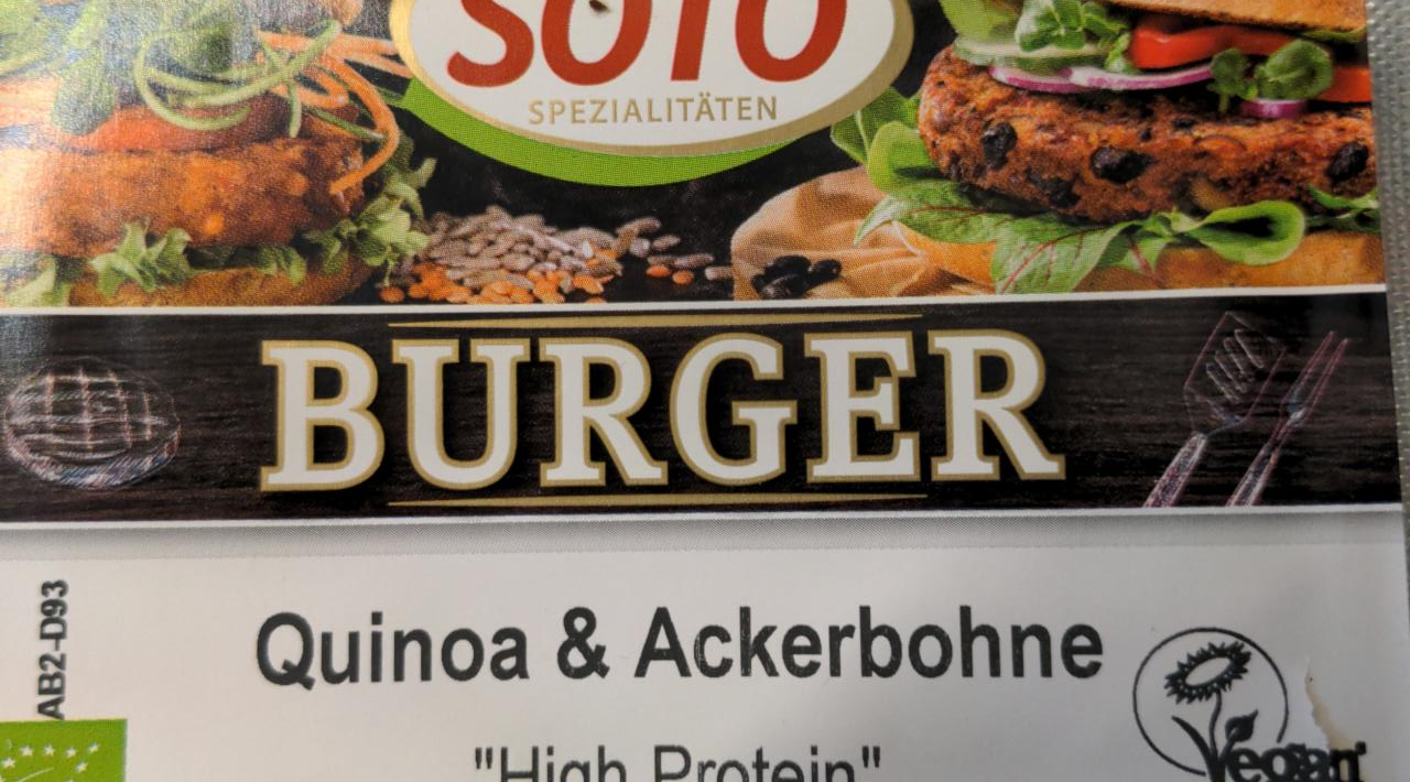 Fotografie - Burger Quinoa & Ackerbohne
