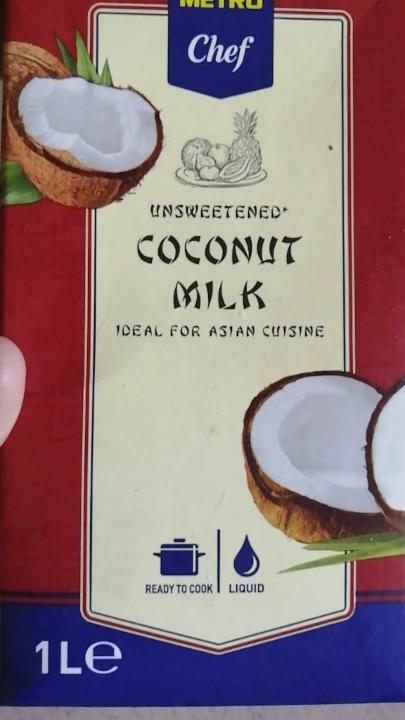 Fotografie - Coconut milk unsweetened Metro Chef