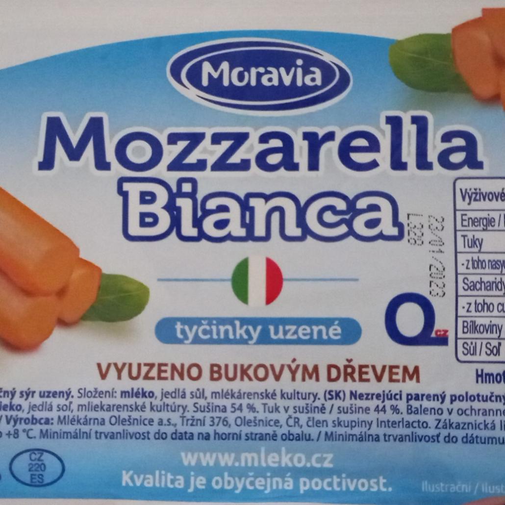 Fotografie - Mozzarella bianca tyčinky uzené Moravia