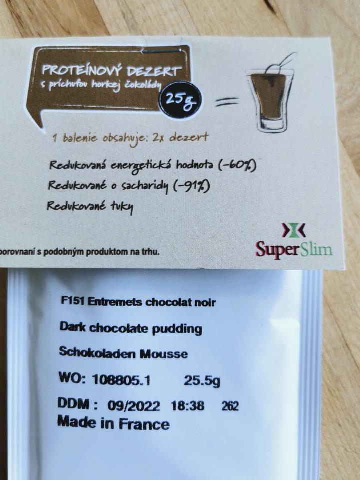 Fotografie - Super Slim proteinový dezert čokoládový 