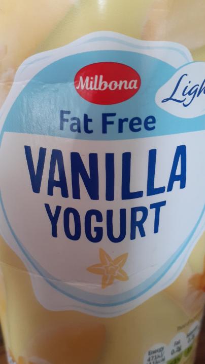 Fotografie - Vanilla yogurt fat free light Milbona