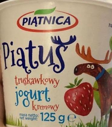 Fotografie - Piątuš truskawkovy jogurt kremowy Piątnica