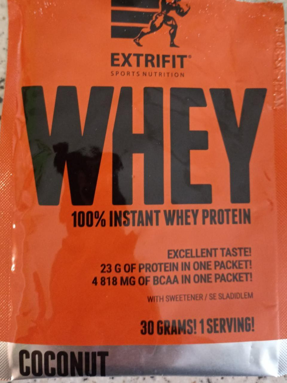 Fotografie - Whey 100% Instant whey protein Coconut Extrifit