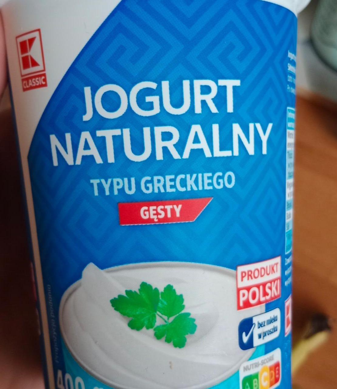Fotografie - Jogurt naturalny typu greckiego gęsty K-Classic