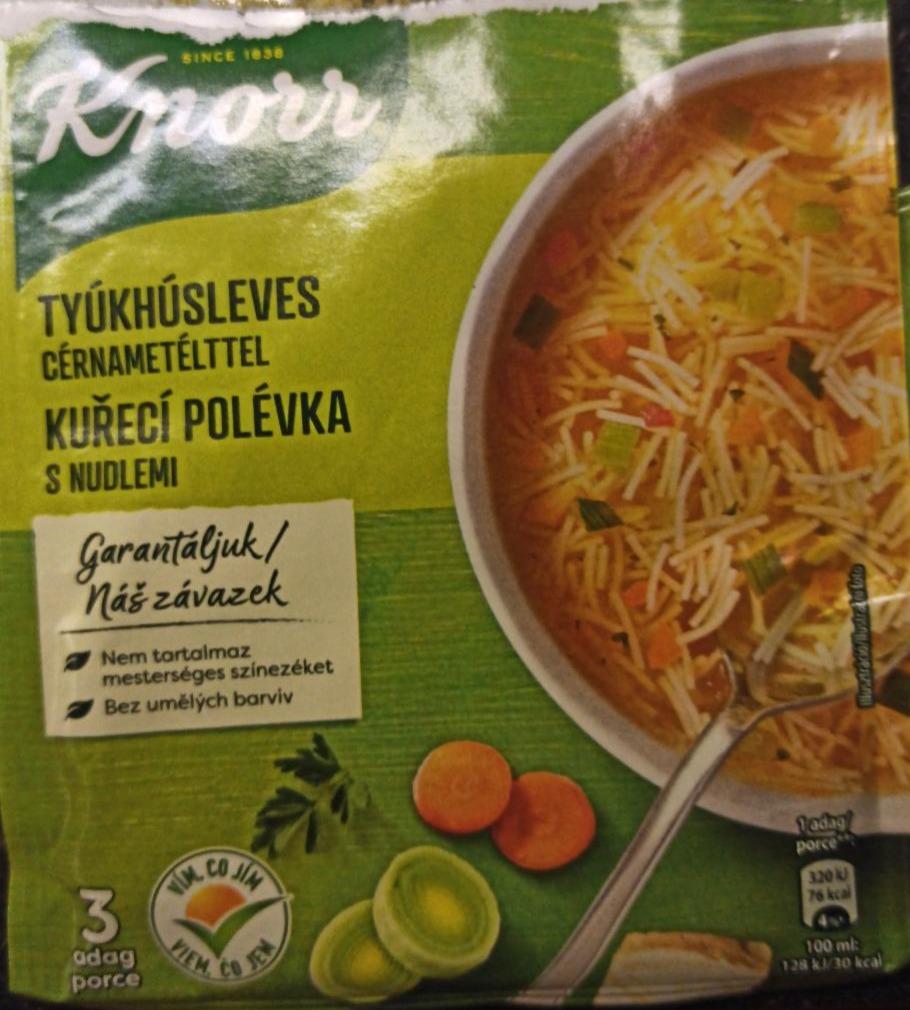 Fotografie - Kuřecí polévka s nudlemi Knorr
