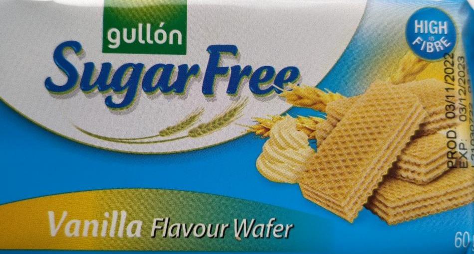 Fotografie - Vanilla Flavour Wafer Sugar Free Gullón
