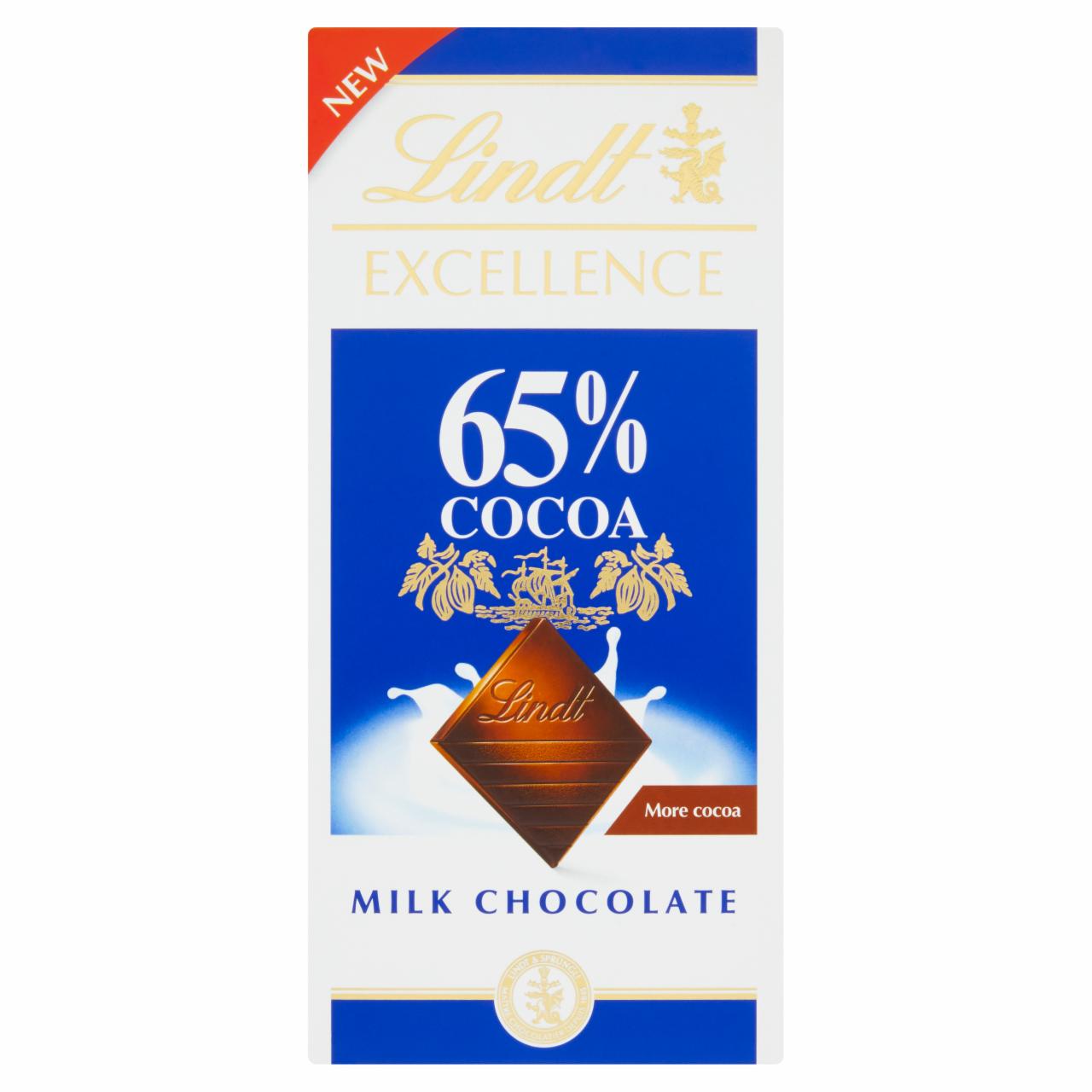 Fotografie - Lindt excellence 65% cocoa milk chocolate