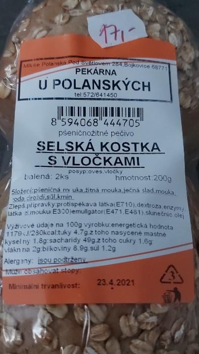 Fotografie - Selská kostka s vločkami Pekárna u Polanských
