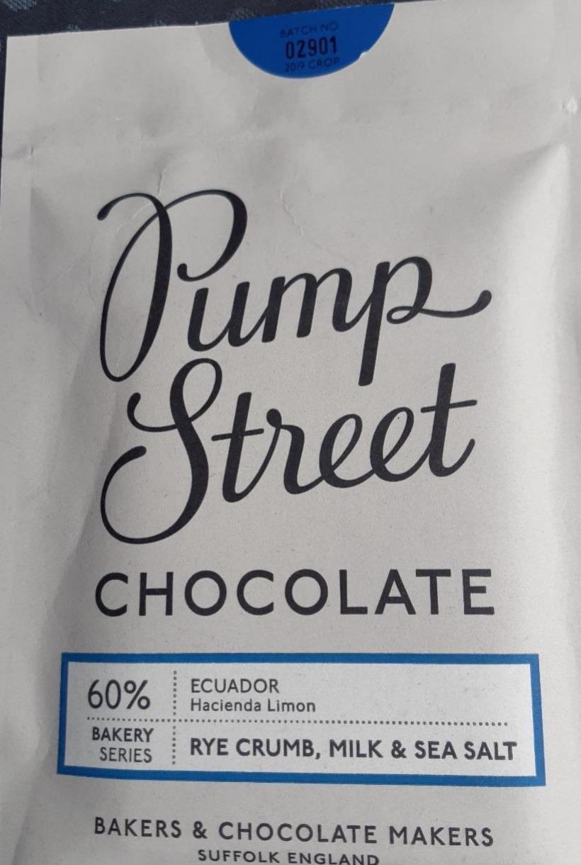 Fotografie - Chocolate 60% ecuador, rye crumb, milk & sea salt Pump Street